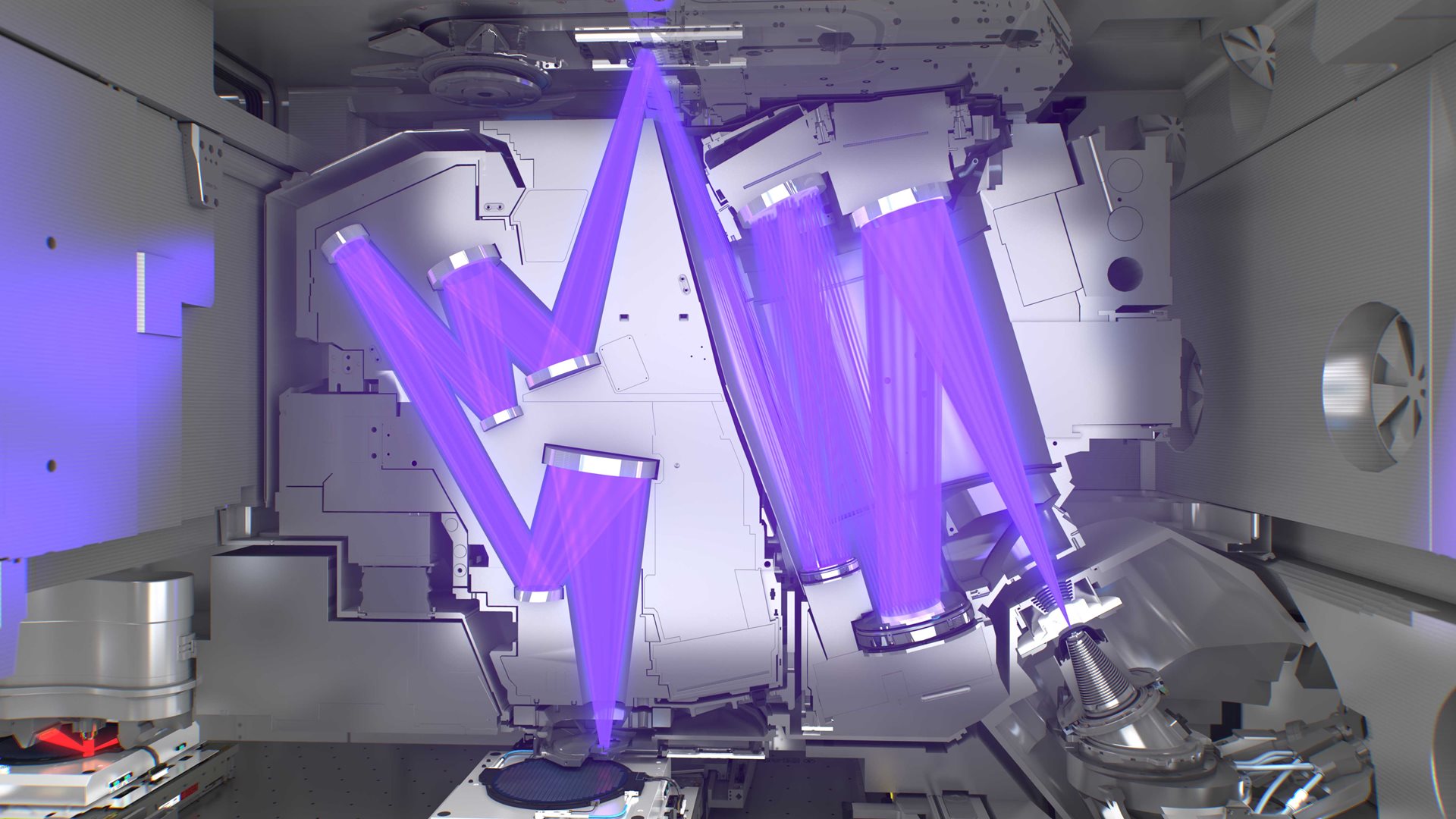 ASML EUV lithography system used for advanced semiconductor manufacturing