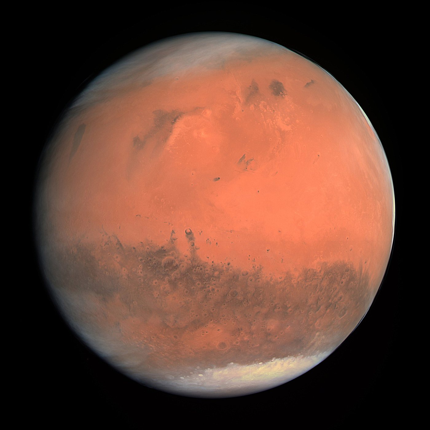 True color image of Mars